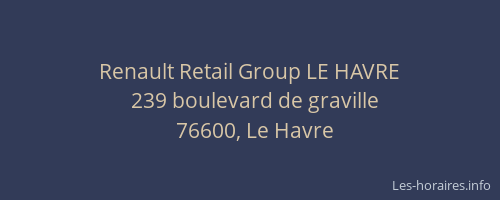 Renault Retail Group LE HAVRE