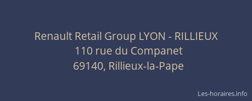 Renault Retail Group LYON - RILLIEUX