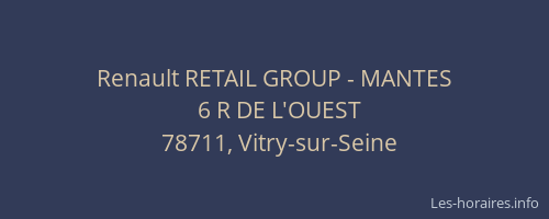 Renault RETAIL GROUP - MANTES