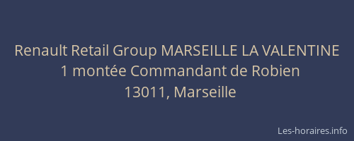 Renault Retail Group MARSEILLE LA VALENTINE
