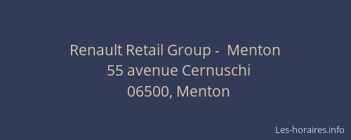 Renault Retail Group -  Menton