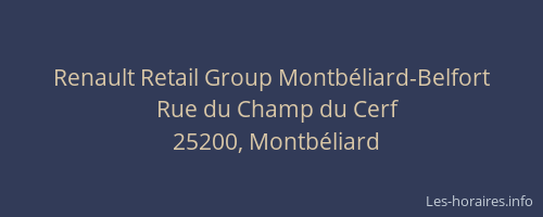 Renault Retail Group Montbéliard-Belfort