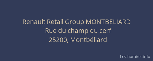 Renault Retail Group MONTBELIARD