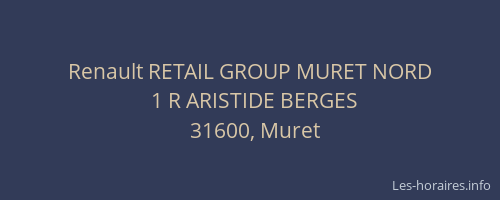 Renault RETAIL GROUP MURET NORD
