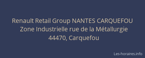 Renault Retail Group NANTES CARQUEFOU
