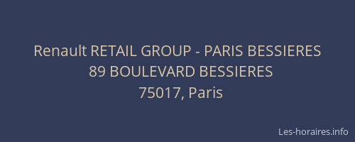Renault RETAIL GROUP - PARIS BESSIERES