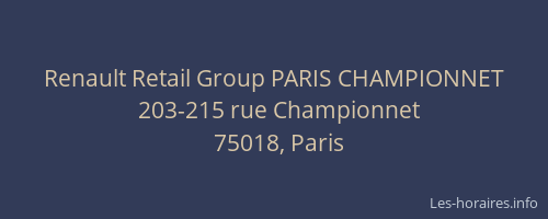 Renault Retail Group PARIS CHAMPIONNET