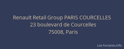 Renault Retail Group PARIS COURCELLES