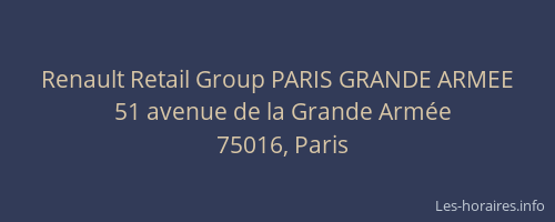 Renault Retail Group PARIS GRANDE ARMEE