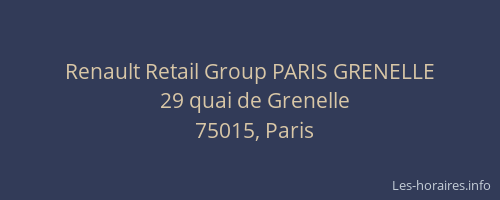 Renault Retail Group PARIS GRENELLE