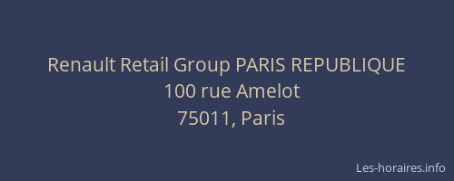 Renault Retail Group PARIS REPUBLIQUE