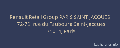 Renault Retail Group PARIS SAINT JACQUES