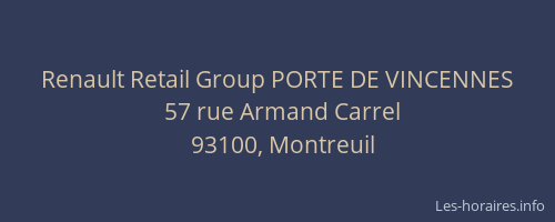 Renault Retail Group PORTE DE VINCENNES
