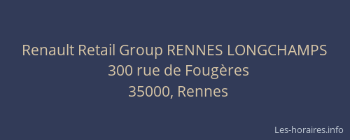 Renault Retail Group RENNES LONGCHAMPS