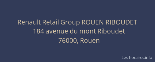 Renault Retail Group ROUEN RIBOUDET