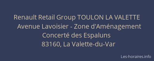 Renault Retail Group TOULON LA VALETTE