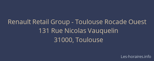 Renault Retail Group - Toulouse Rocade Ouest