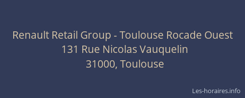 Renault Retail Group - Toulouse Rocade Ouest