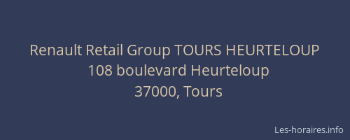 Renault Retail Group TOURS HEURTELOUP