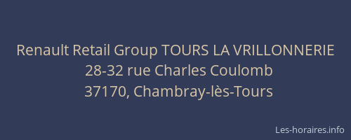 Renault Retail Group TOURS LA VRILLONNERIE