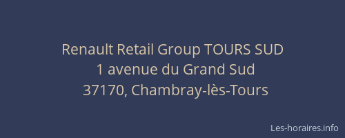 Renault Retail Group TOURS SUD