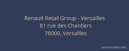 Renault Retail Group - Versailles