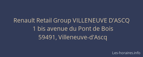 Renault Retail Group VILLENEUVE D'ASCQ