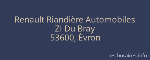 Renault Riandière Automobiles
