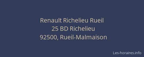 Renault Richelieu Rueil