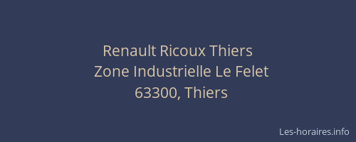 Renault Ricoux Thiers