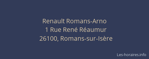 Renault Romans-Arno