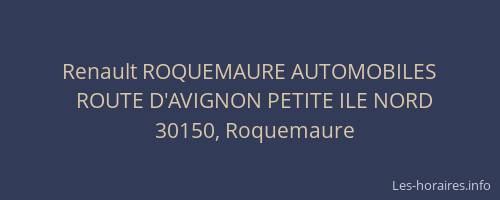 Renault ROQUEMAURE AUTOMOBILES