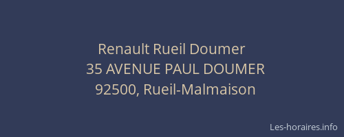 Renault Rueil Doumer