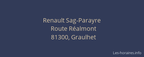 Renault Sag-Parayre