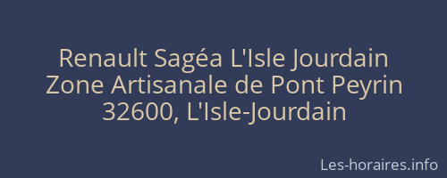 Renault Sagéa L'Isle Jourdain