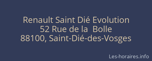 Renault Saint Dié Evolution
