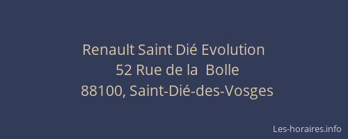 Renault Saint Di&eacute; Evolution