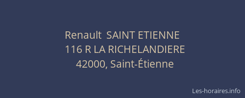 Renault  SAINT ETIENNE