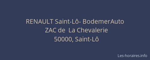 RENAULT Saint-L&ocirc;- BodemerAuto