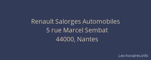 Renault Salorges Automobiles