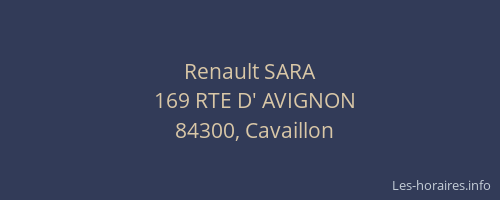 Renault SARA