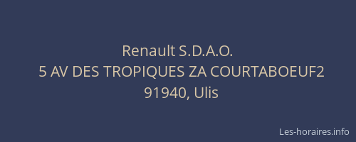 Renault S.D.A.O.