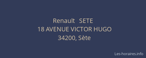 Renault   SETE