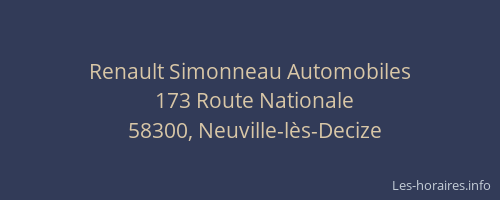 Renault Simonneau Automobiles