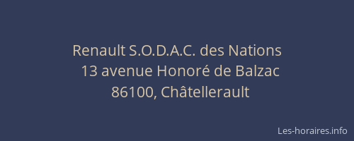 Renault S.O.D.A.C. des Nations