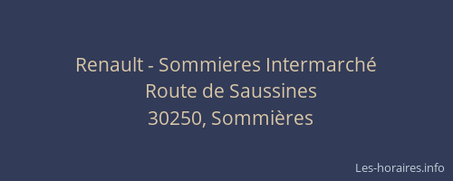 Renault - Sommieres Intermarché