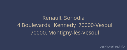 Renault  Sonodia