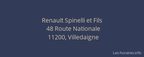Renault Spinelli et Fils