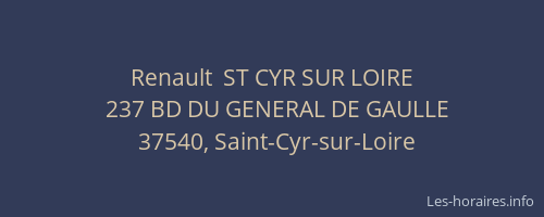 Renault  ST CYR SUR LOIRE