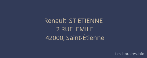 Renault  ST ETIENNE